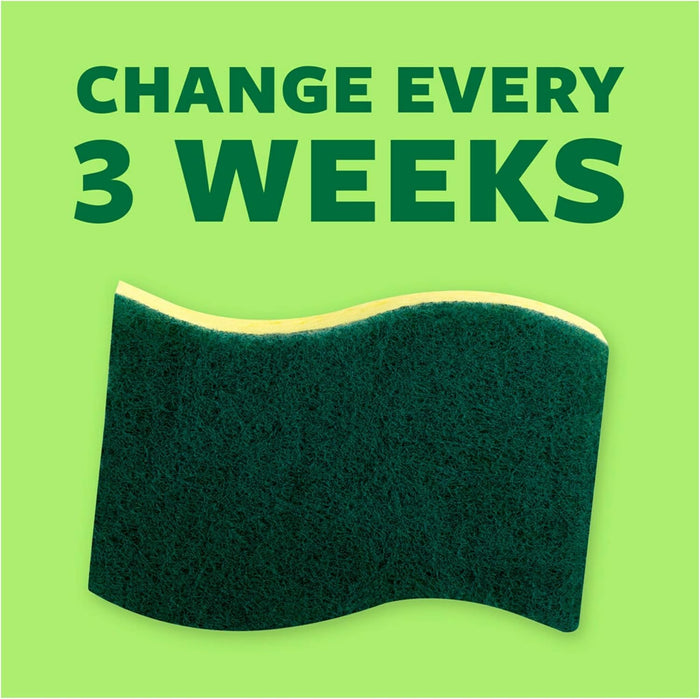 Scotch-Brite Heavy Duty Scrub Sponges, Sponges for Cleaning Kitchen and Household, Heavy Duty Sponges Safe for Non-Coated Cookware, 36 Scrubbing Sponges