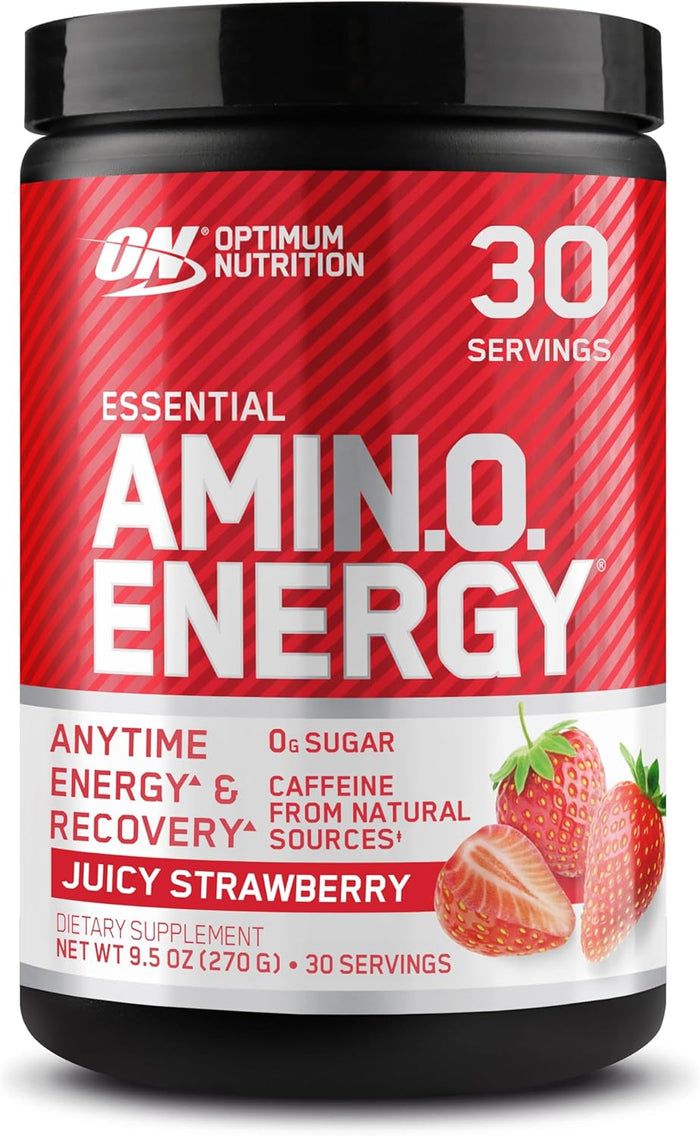 Optimum Nutrition Amino Energy - Pre Workout with Green Tea, BCAA, Amino Acids, Keto Friendly, Green Coffee Extract, Energy Powder - Concord Grape, 65 Servings (Packaging May Vary)
