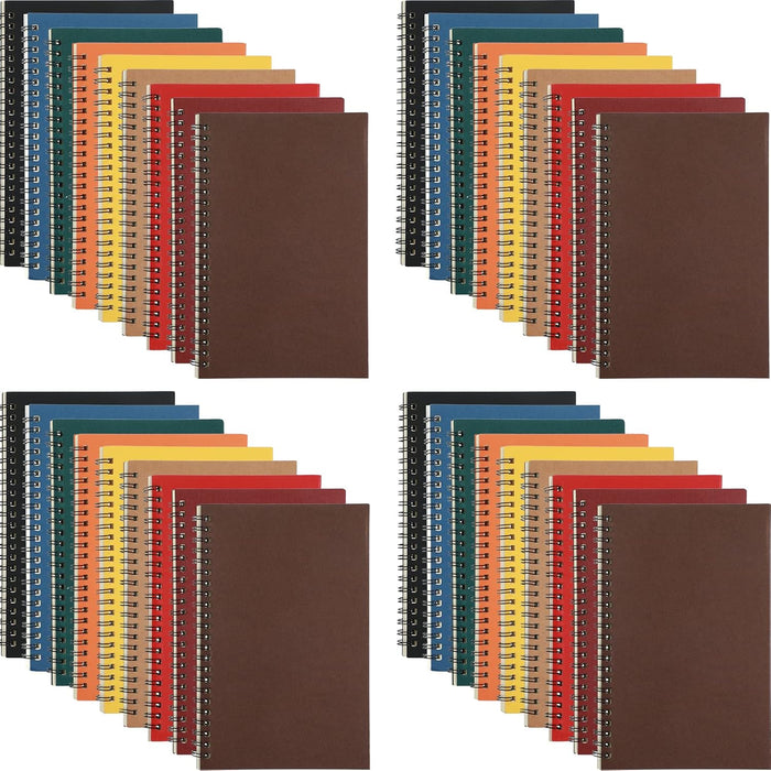 Yahenda Spiral Notebook Bulk A5 Journal Lined 8.3'' x 5.5'' Writing Composition Paper Small Notepad Subject Notebook for Students Office Business Back to School Supplies(Black,200 Pcs)