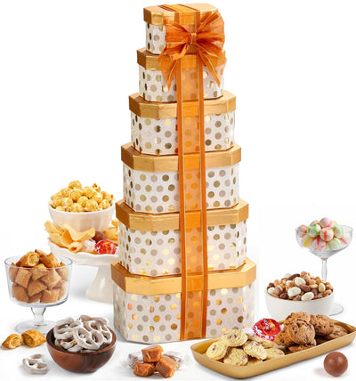 Broadway Basketeers Gourmet Food Gift Basket Snack Gifts for Women, Men, Families, Delivery for, Appreciation, Thank You, Birthday, Corporate, Congratulations