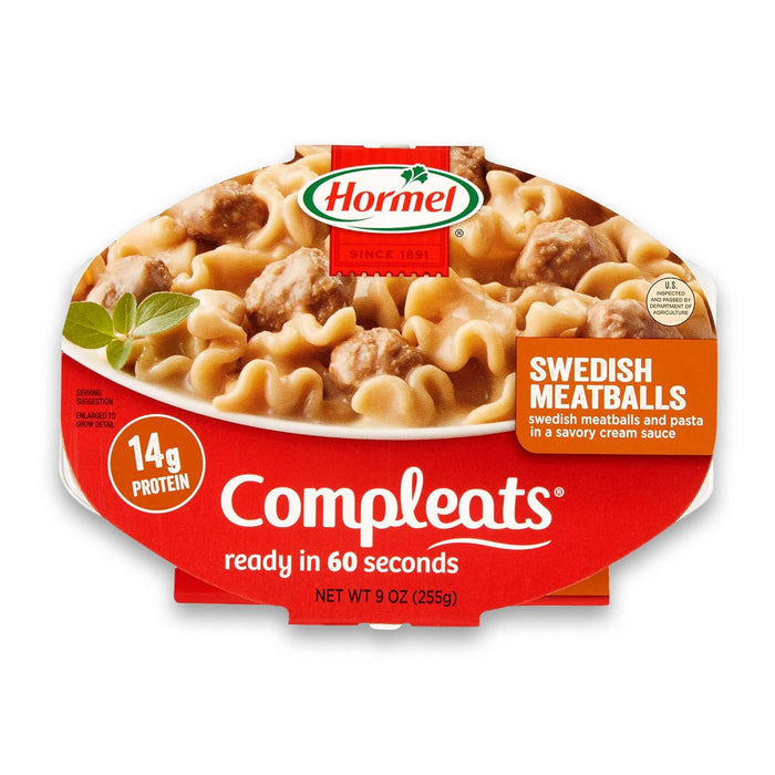 HORMEL COMPLEATS Meatloaf & Gravy With Mashed Potatoes Microwave Tray, 9 oz. (6 Pack)