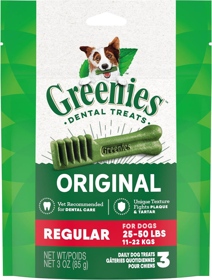 Greenies Original Regular Dental Dog Treats, 36 oz. Pack (36 Treats)