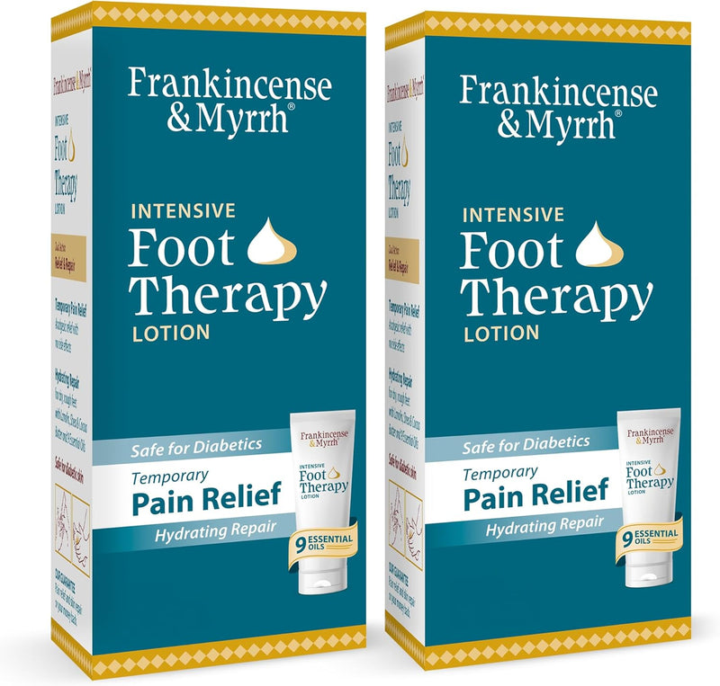 Frankincense and Myrrh Foot Pain Relief Cream - Intensive Foot Therapy Lotion - Diabetic Nerve Pain Relief Cream | Restless Leg Syndrome | Frankincense Essential Oil, 3 Ounce (1-Pack)