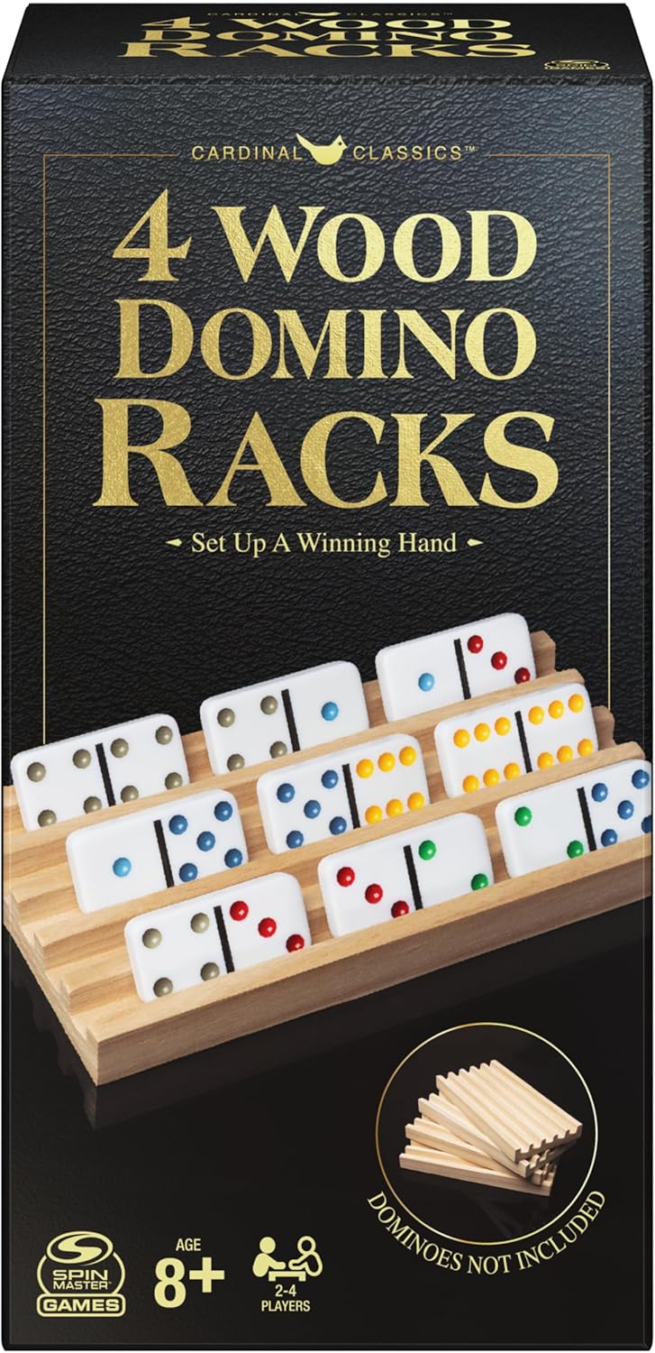 Spin Master Games, Cardinal Classics Double 12 Dominoes Set in Storage Tin, Family Board Games, 2-6 Players, for Ages 8 & Up