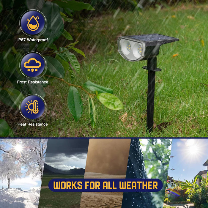 Kyosho Solar Color Spot Lights RGBW Multicolor Tree Pool Solar Spotlight