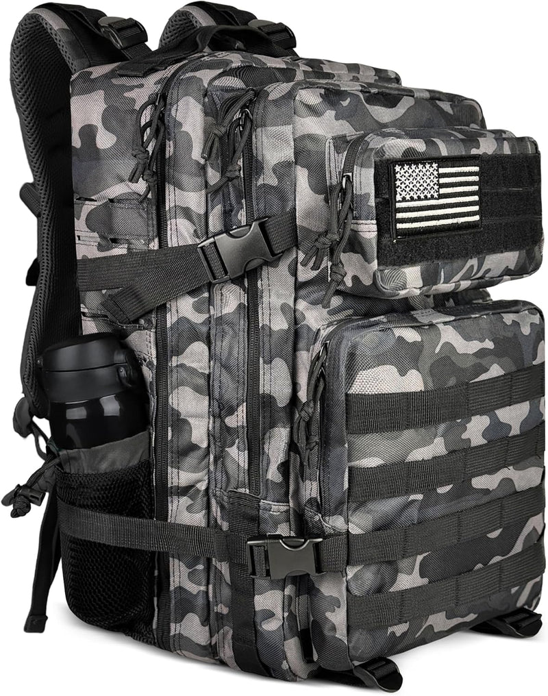 Zavothy 45L Military Tactical Backpack for Men and Women Army 3 Day Assault Pack Bag Large Rucksack with Molle System