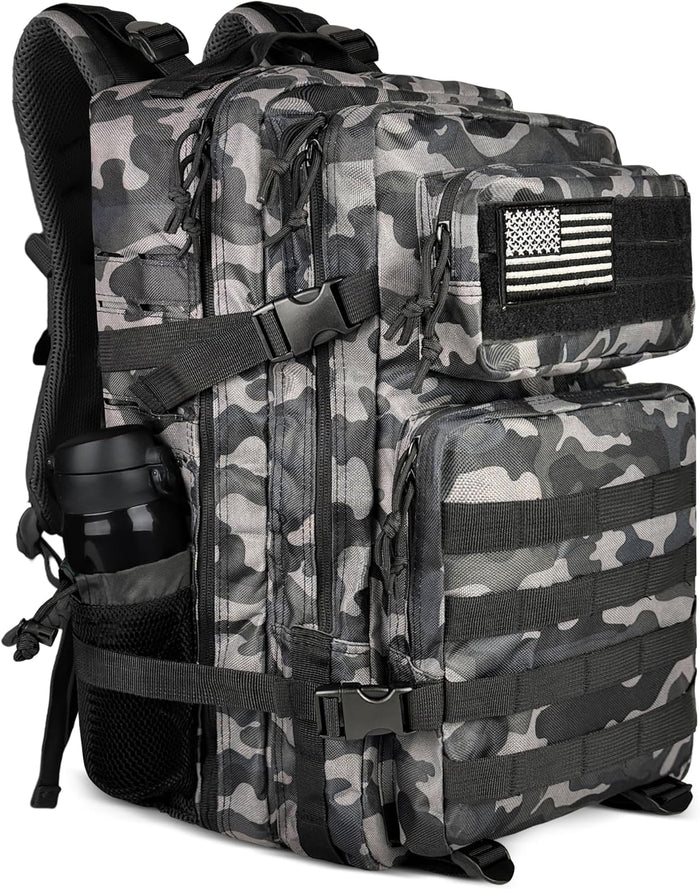 Zavothy 45L Military Tactical Backpack for Men and Women Army 3 Day Assault Pack Bag Large Rucksack with Molle System
