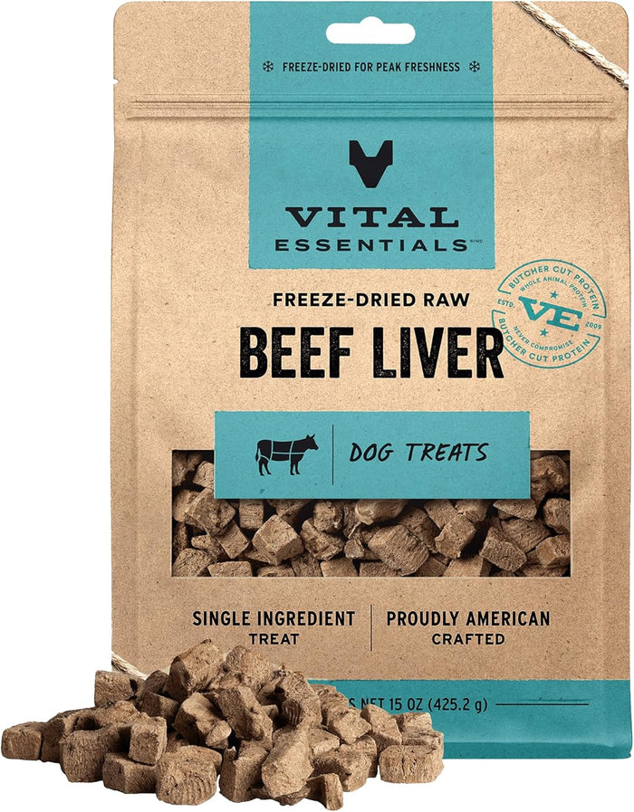 Vital Essentials Single Ingredient Minnows Dog Treats, 1 oz | Freeze-Dried Raw | Premium Quality High Protein Training Treats | Grain Free, Gluten Free, Filler Free