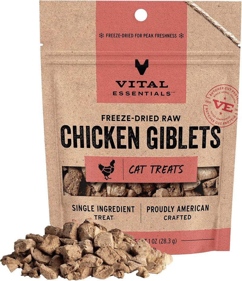 Vital Essentials Rabbit Bites Cat Treats, 0.9 oz | Freeze-Dried Raw | Single Protein | Grain Free, Gluten Free, Filler Free