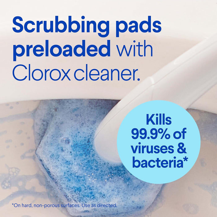 CLOROX Original Toilet Cleaning System - ToiletWand, Storage Caddy and 16 Heads, (Package May Vary)