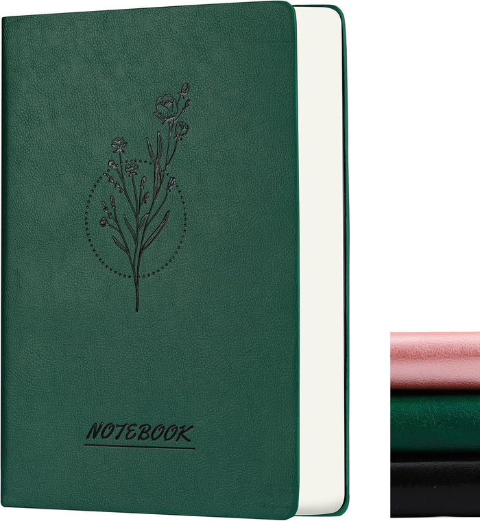 2026 Leather Vintage Journal Notebook,300 Pages,Leather Softcover Lined Journal Notebooks for Women Men,Notebook Journals for Writing Travel,Business,Office,5.7'' X 8.3'',Black