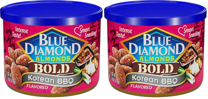 Blue Diamond Almonds, Snack Nut Flavored Honey Butter perfect for on-the-go and snacking, 6 Ounce Can
