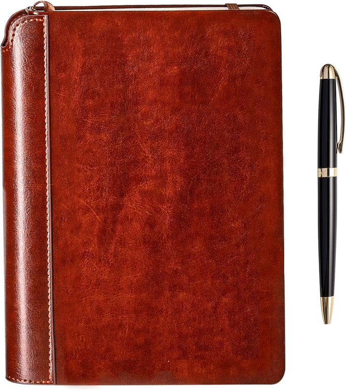 SETTINI® Tree of Life Journal Gift Set - Hardcover Vegan Leather, Unique Pen Holder, Lined, 192 Pages, 6 x 8.5 inches - Includes Pen for Writing and Travel - Christmas Gifts