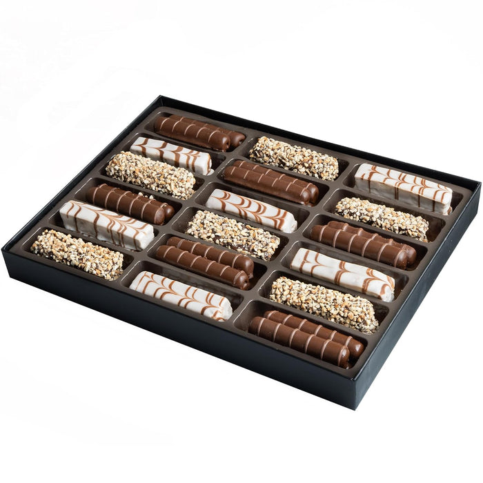 Oh! Nuts Chocolate Covered Cookie Gift Baskets - 20 Variety Gourmet Assortment Sandwich Cookies - Prime Elegant Box Gifts for Birthday, Anniversary, Holiday Season, Mom, Dad