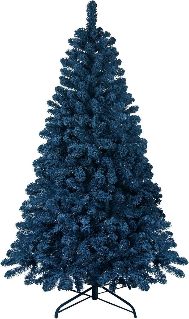 KI Store Flocked Red Christmas Tree 6ft Artificial Xmas Tree with Flocking Red Snow Unlit for Voluntines Day Xmas Decor