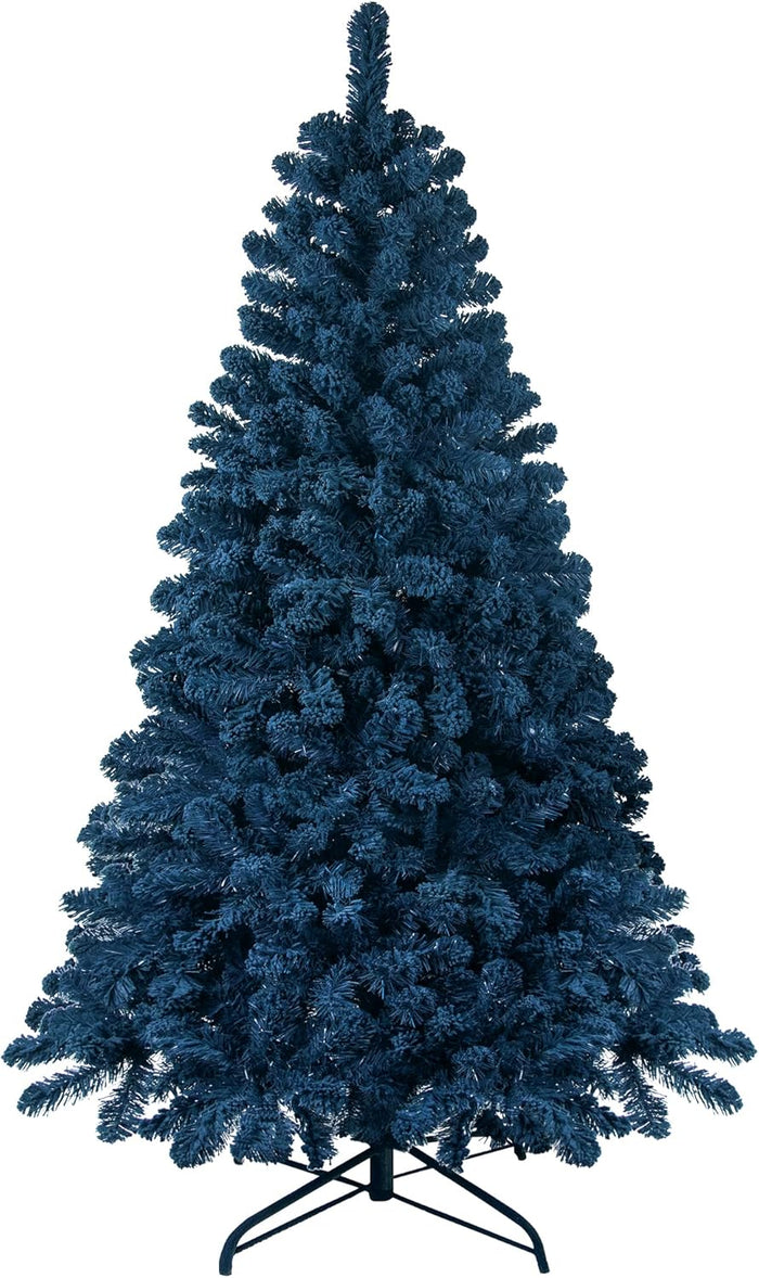 KI Store Flocked Red Christmas Tree 6ft Artificial Xmas Tree with Flocking Red Snow Unlit for Voluntines Day Xmas Decor