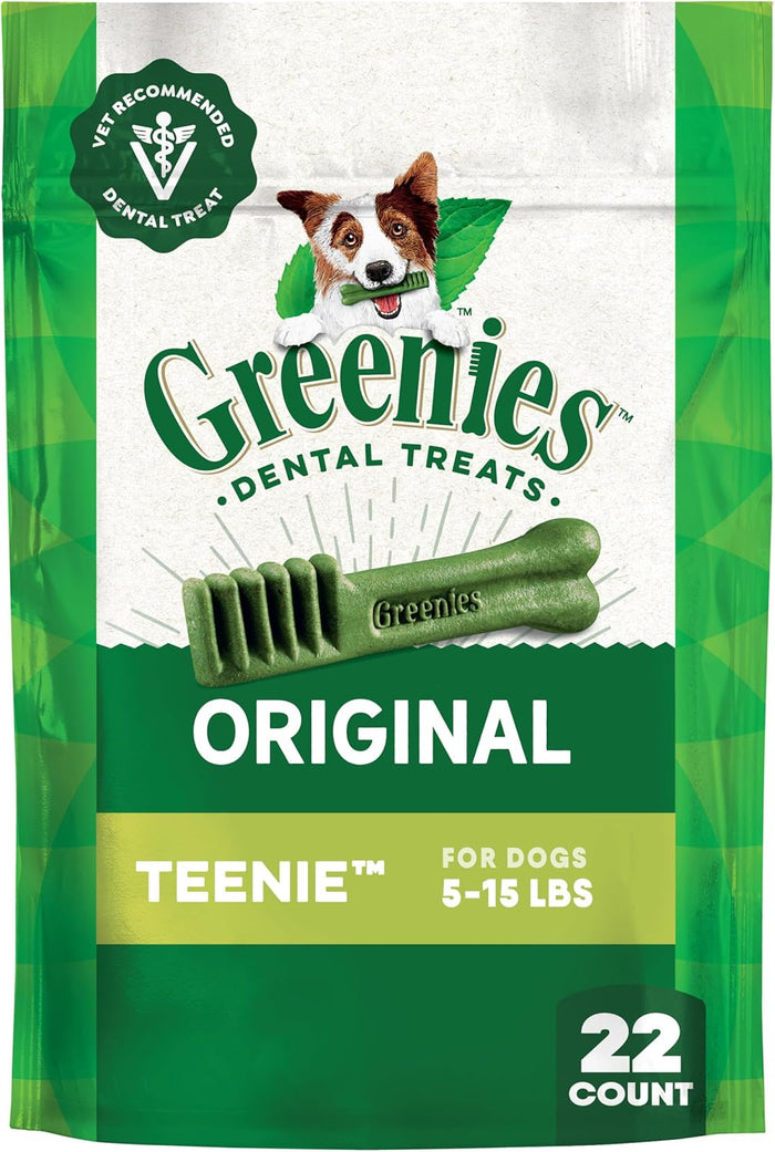 Greenies Veterinarian-Recommended Natural Dental Dog Treats Regular Size, Original Flavor, 12 oz. Pack, 43 Count