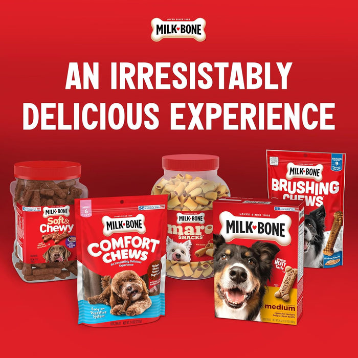 Milk-Bone Dunkin' Vanilla Glaze Flavor Dog Biscuits with Other Natural Flavors, 8 oz Bag