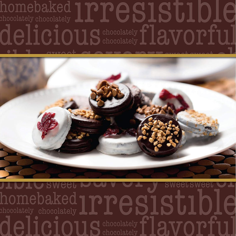 Barnetts Christmas Holiday Thanksgiving 6 Chocolate Cookies Gift Basket, Gourmet Chocolate Covered Candy Gifts for Food Delivery, Spring Candy Treats Baskets Ideas for Dad, Husband, Brother, Son, Grandfather, Father, Grandmother, Daughter, Mother, Grandma