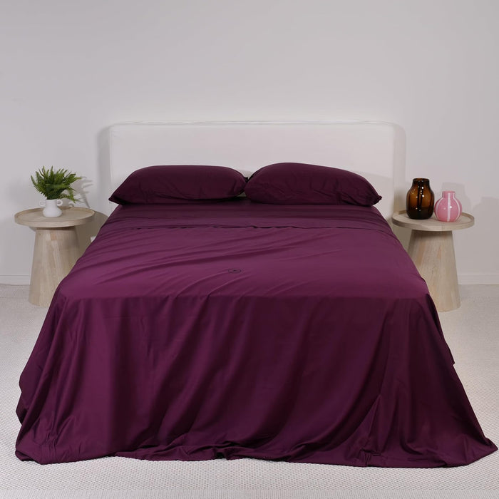 THE LAD COLLECTIVE 2.0 Bedding Set - 4 Piece Sheet & Pillow Case Set, Custom Blend, Soft, Comfortable, Temperature Regulating, & Easy-to-Use - (Twin XL, Aspen)