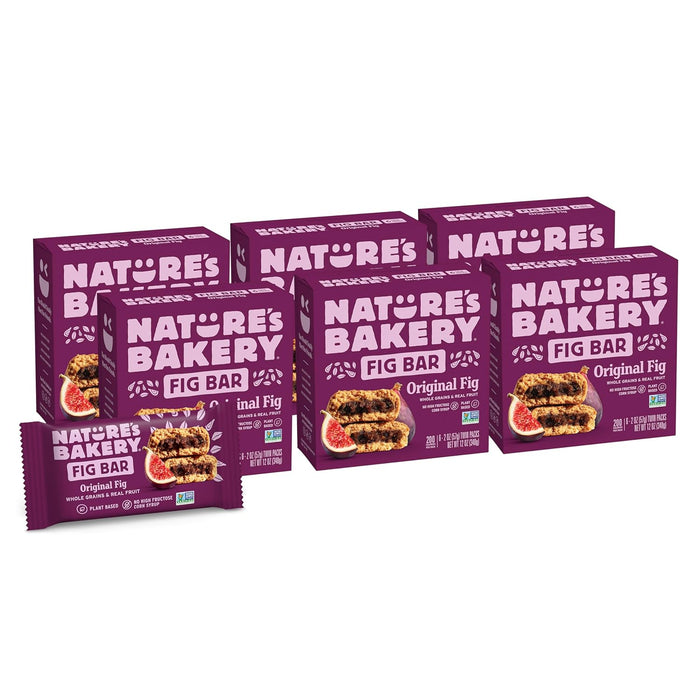 Nature's Bakery Whole Wheat Fig Bars, Real Fruit, Strawberry, 12 Twin packs