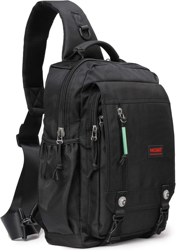 NICGID Sling Bags Chest Shoulder Backpacks, 12.5'' 13.3'' 14.1'' 15.6''Laptop Backpack Crossbody Messenger Bag Travel Outdoor