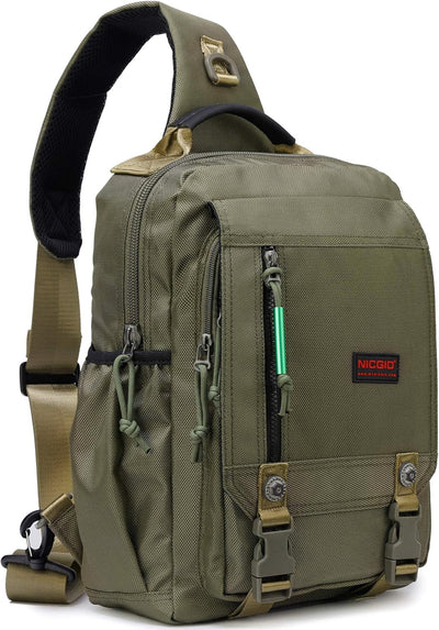 NICGID Sling Bags Chest Shoulder Backpacks, 12.5'' 13.3'' 14.1'' 15.6''Laptop Backpack Crossbody Messenger Bag Travel Outdoor