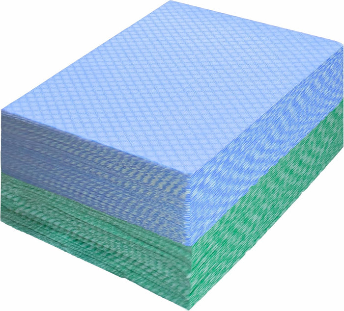 Reusable Kitchen Cleaning Cloths Dish Towels Dish Cloth Handi Wipe Reusable Cloths for Kitchen, Bathroom, Household Cleaning 100Pack Blue (Green 100 Pack)