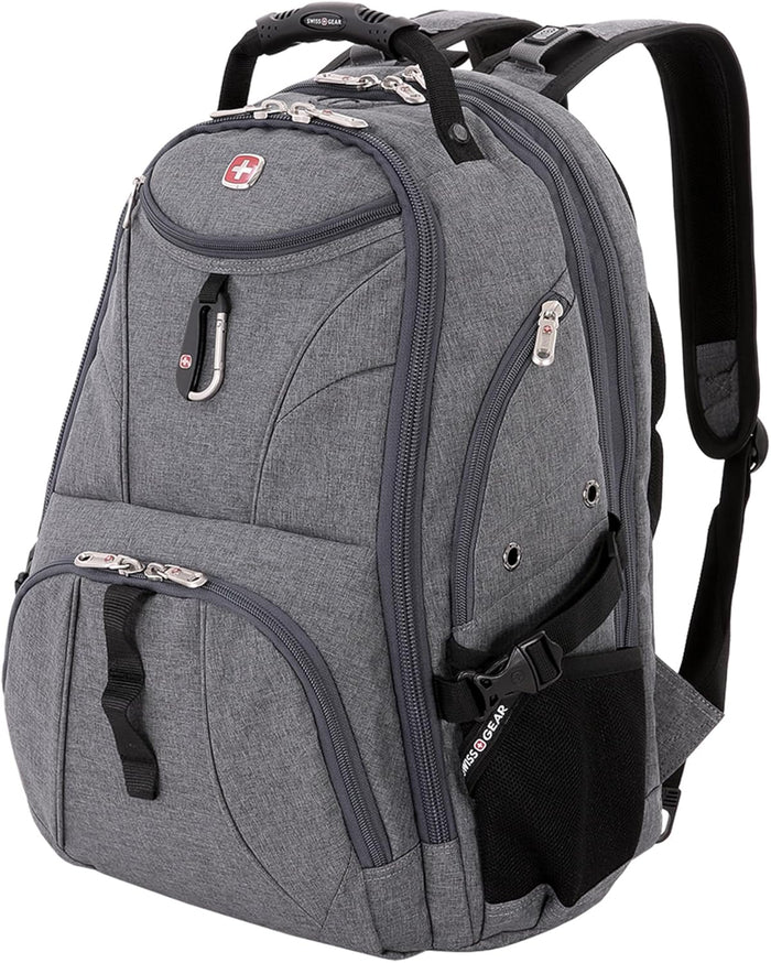 SwissGear 1900 Scansmart TSA 17 Laptop Backpack, Black/Black, 19-Inch