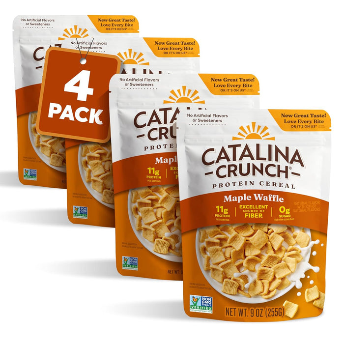 Catalina Crunch Protein Cereal | Sugar Free Breakfast Cereal with 11g of Protein | Gluten Free, Keto Friendly | Cinnamon Toast - 9 oz. Bag (Pack of 1)