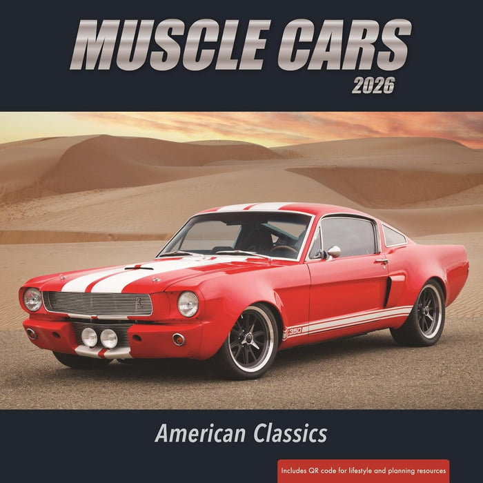 Muscle Cars American Classics 2026 Wall Calendar