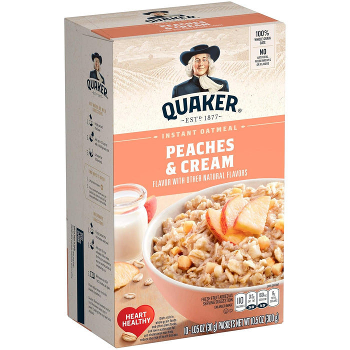 Quaker Steel Cut Quick 3-minute Oatmeal, Quick Steel Cut, Brown Sugar and Cinnamon, 13.5 oz, - 8 Count (Pack of 6) total- 48 count