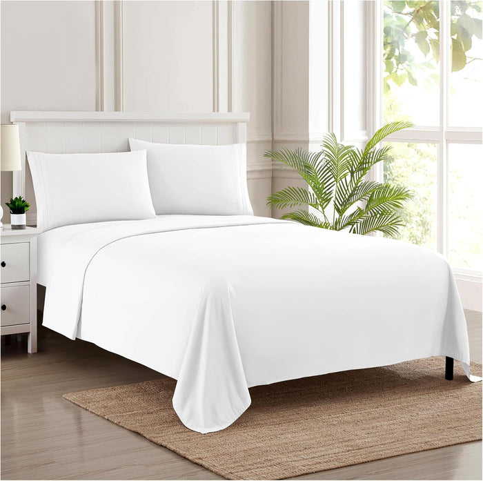 Full Size Sheet Sets - Breathable Luxury Sheets with Full Elastic & Secure Corner Straps Built In - 1800 Supreme Collection Extra Soft Deep Pocket Bedding Set, Sheet Set, Full, Red