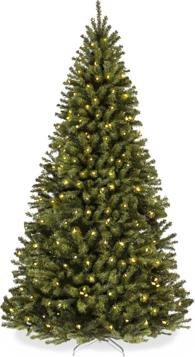 Best Choice Products 6ft Pre-Lit Spruce Artificial Holiday Christmas Tree for Home, Office, Party Decoration w/ 250 Incandescent Lights, 798 Branch Tips, Easy Assembly, Metal Hinges & Foldable Base