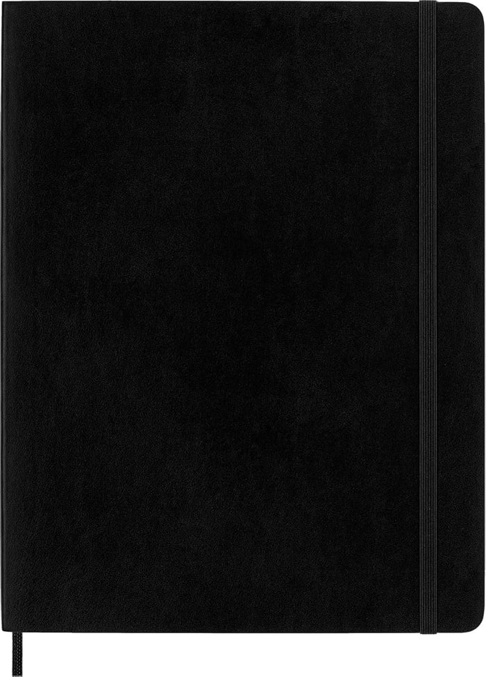 Moleskine Classic Notebook, Soft Cover, XL (7.5" x 9.5") Ruled/Lined, Black, 192 Pages
