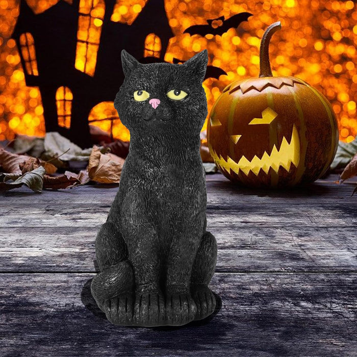 Halloween Gnomes and Witch Figurines - 2Pack Lights Up Fall Gnome Ornaments - 4.5'' Resin Indoor Halloween Decor for Women (Gnomes)