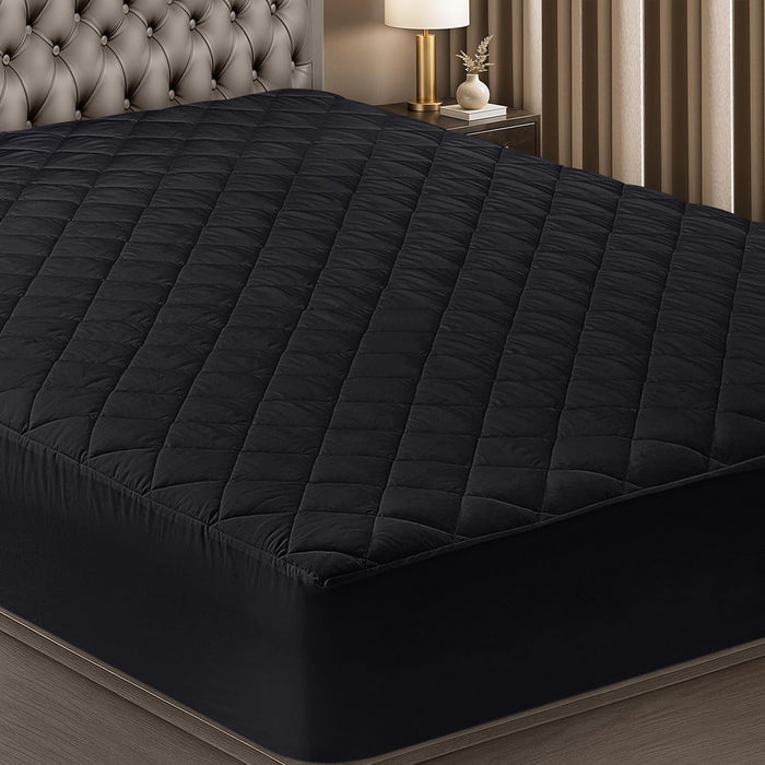 Utopia Bedding Quilted Fitted Mattress Pad, Queen Size, Elastic Fitted Mattress Topper Protector and Cover with Deep Pocket Stretches up to 16 Inches, Machine Washable (White)