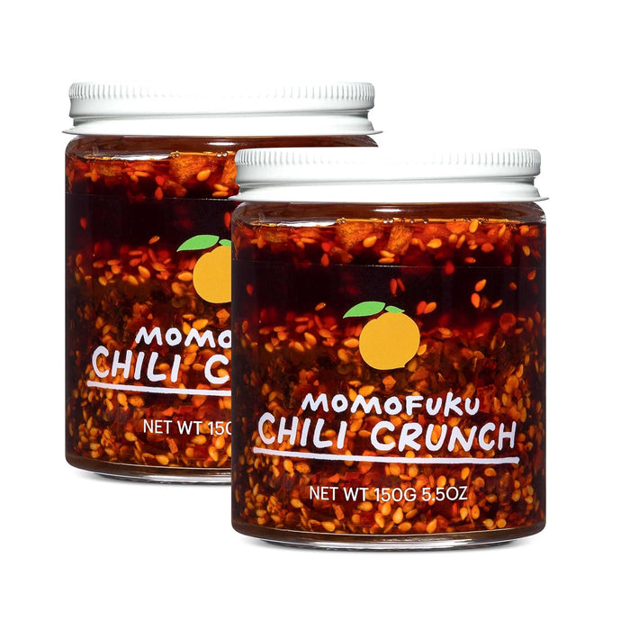 Momofuku Chili Crunch by David Chang, (5.5 Ounces), Chili Oil with Crunchy Garlic and Shallots, Spicy Chili Crisp