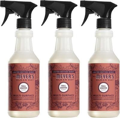 Mrs. MEYER'S CLEAN DAY Multi-Surface Everyday Cleaner, Fall Leaves Scent, 16 fl oz (Pack of 3)