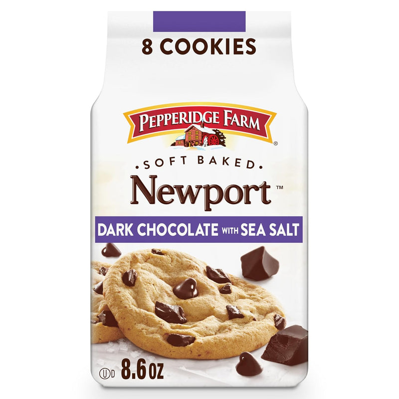 Pepperidge Farm Montauk Soft Baked Milk Chocolate Chunk Cookies, 8.6 Oz Bag (8 Cookies)