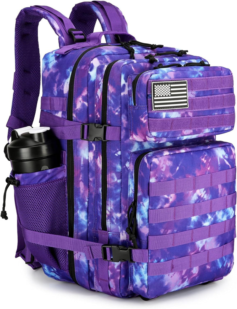 45L Tactical Assault Backpack 3 day assault pack with Molle Waterproof backpack Rucksack for Tactical Backpacks (Black)