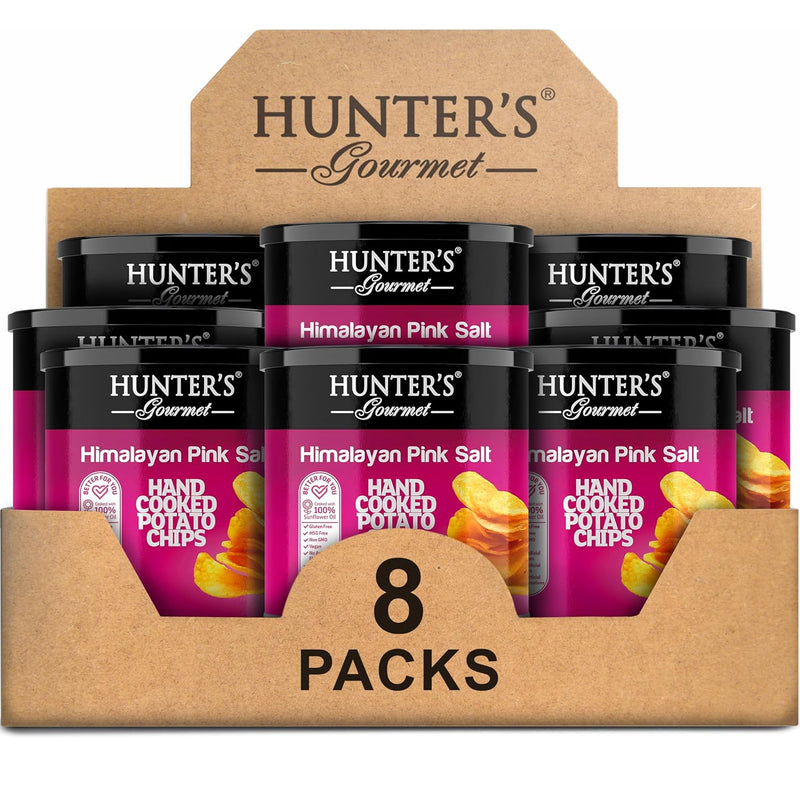 Hunter's Gourmet Truffle Chips | No Cholesterol | Preservatives-Free | No Artificial Colors | Hand-Cooked | Vegan Truffle Lover | Made in a Nut-Free Facility | Great for Special Occasions | Pack of 8