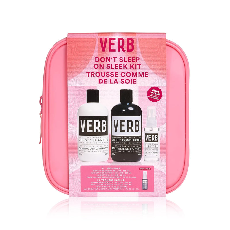VERB Ghost Shampoo & Conditioner Duo Set - Infused with Moringa Oil -Cleanses + Moisturizes Fine and Weighed Down Hair - Vegan, No Parabens or Harmful Sulfates