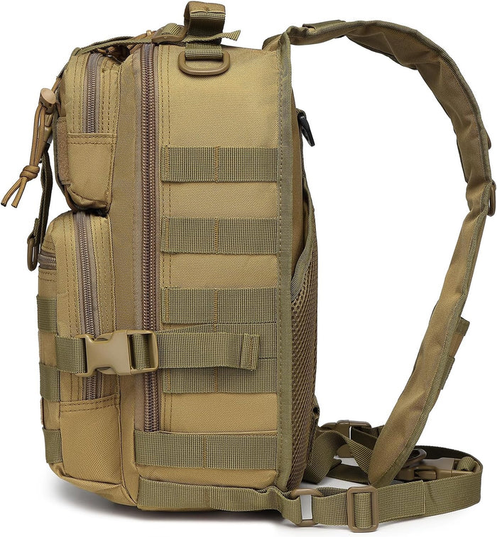 ATBP Tactical Crossbody Backpack Large Sling Pack With Holster Shoulder Bag For Men Outdoors Hiking Camping Gym