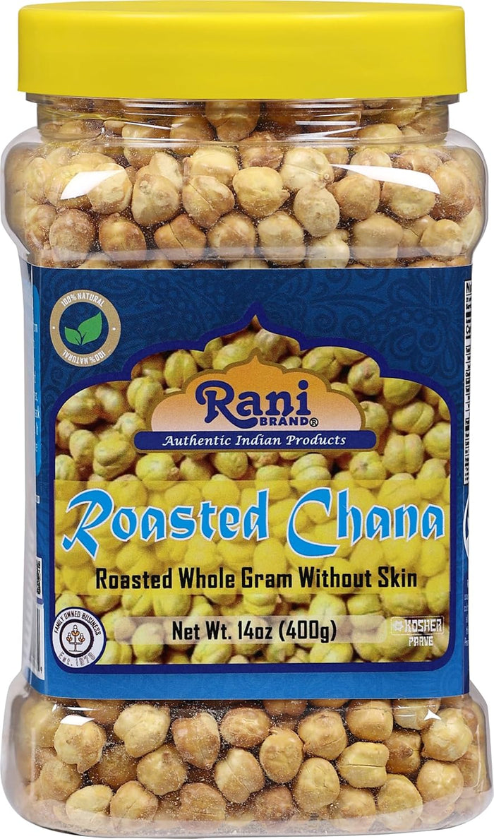 Rani Roasted Chana (Chickpeas) Sweet Mix Flavor 14oz (400g) PET Jar ~ All Natural | Vegan | No Preservatives | Gluten Friendly | Indian Origin | Ready to Eat