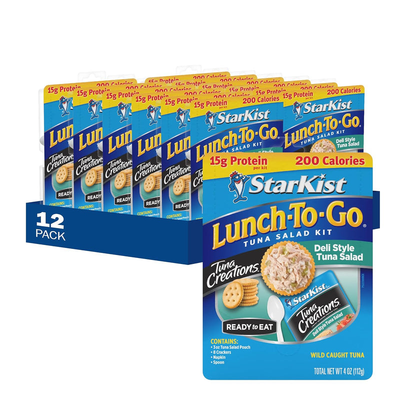 StarKist Lunch To-Go Chunk Light Pouch - Mix Your Own Tuna Salad - (Packaging 4.1 Ounce (Pack of 12)