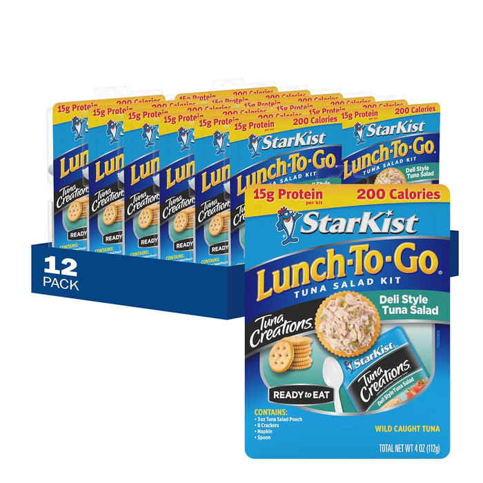 StarKist Lunch To-Go Chunk Light Pouch - Mix Your Own Tuna Salad - (Packaging 4.1 Ounce (Pack of 12)