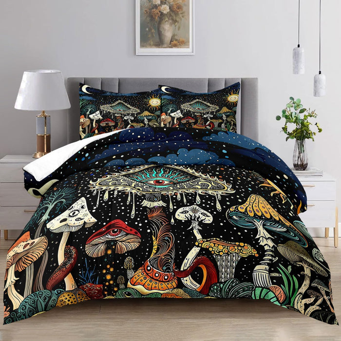Raphus Cucullatus Dragon Comforter Set - Twin Size, Ancient Wild Animal Dragon Pattern Bedding for Boys