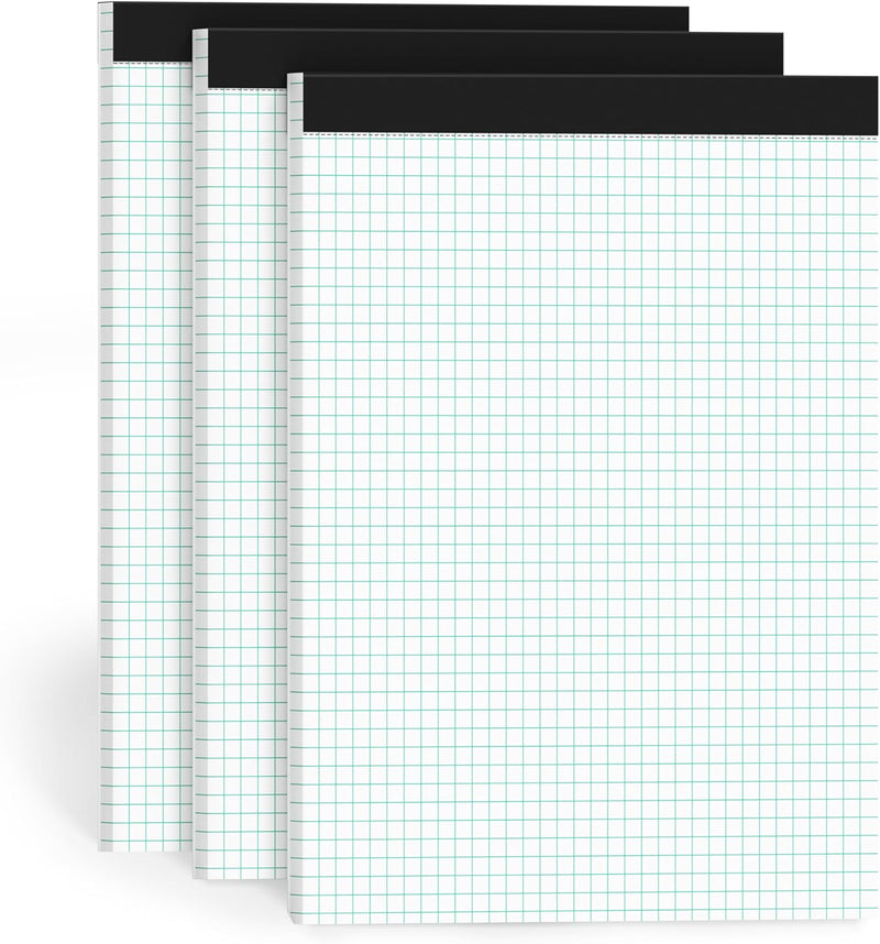 Legal Pads 8.5 x 11, 3 Pack Yellow Note Pads 8.5 x 11 Writing Pads, Wide Ruled Legal Notepads, Lined Pads of Paper Yellow Paper Pads, 30 Sheets Per Notepad for School, Home, Office, Business