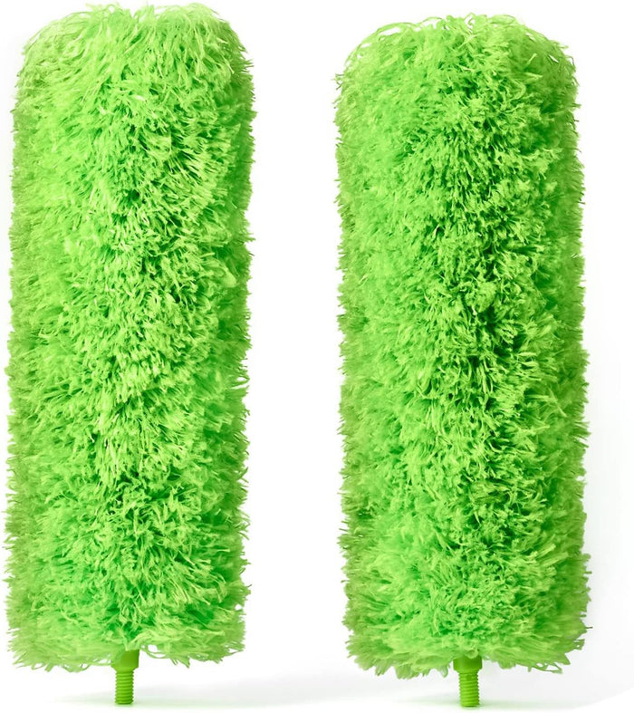 Extendable Microfiber Feather Duster, Feather Dusters for Cleaning, Ceiling Fan Dust and Cobweb Cleaner - Electrostatic Bendable Head - up to 100 Inch